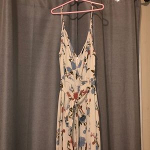 White Floral Pantsuit